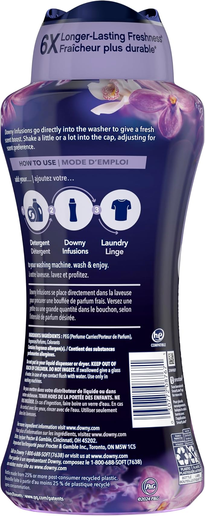 Downy Infusions In Wash Scent Booster Beads, Soothing Lavender and Vanilla Bean - Image 7