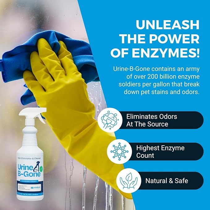 KINZUA ENVIRONMENTAL Urine B-Gone, Professional Enzyme Odor Eliminator & Pet - Image 5
