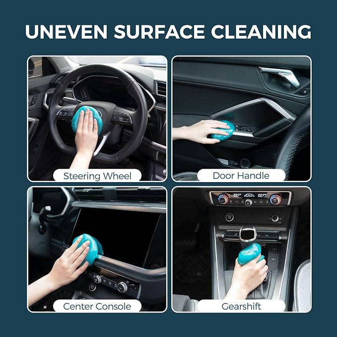 CLICK CLEAN 2Pcs Cleaning Gel for Car, 7oz Car Detailing Tools, Cleaning Putty - Image 6