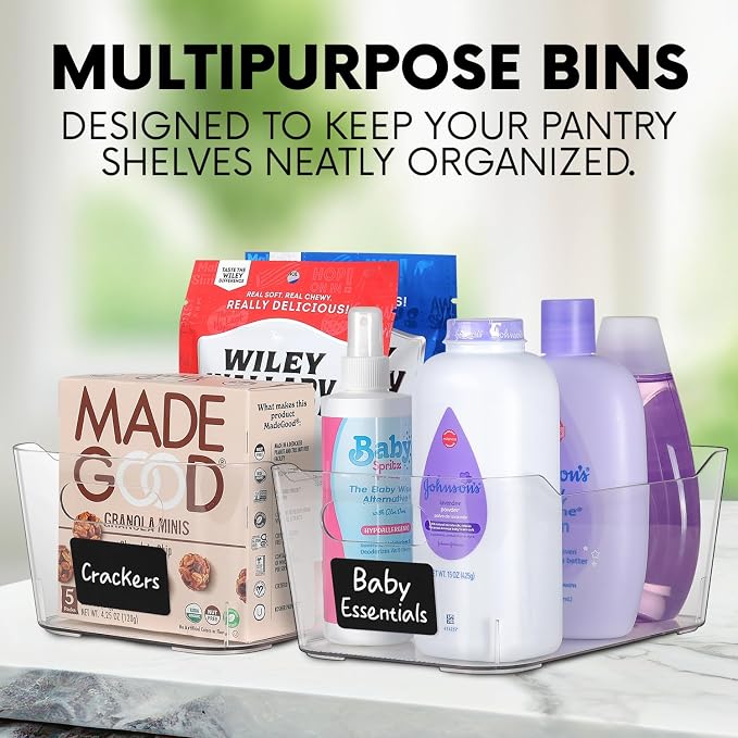 Clear Plastic Storage Bins - Image 5