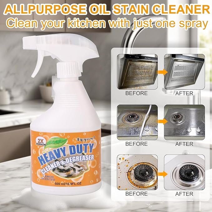 Powerful Kitchen Degreaser Foam Spray, Kitchen Heavy Oil Cleaning Agent - Image 3