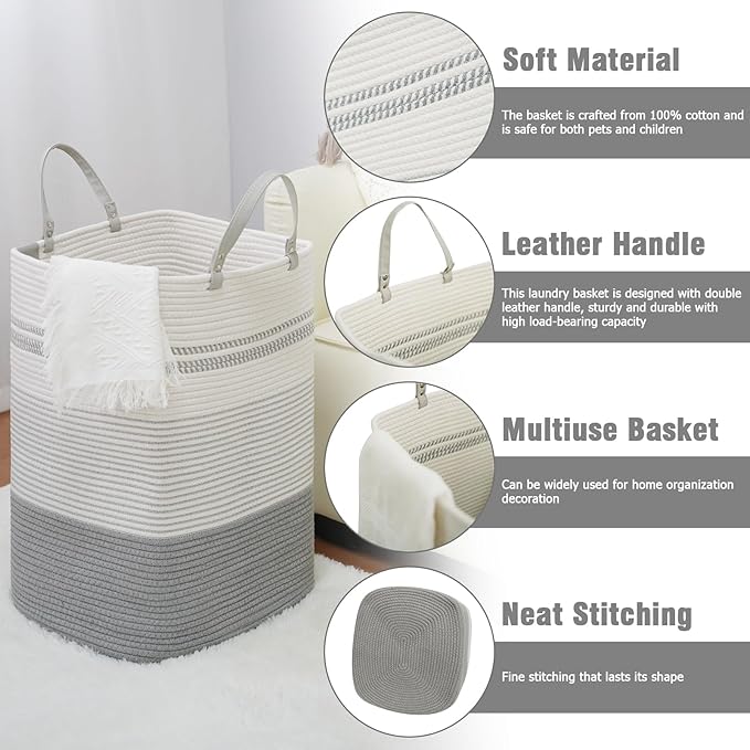 danpinera 75L Woven Laundry Hamper - Image 3