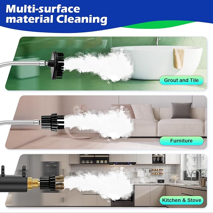 Handheld Steam Cleaner, 2500W High Temperature High Pressure Steam Cleaner - Image 4