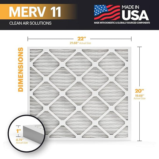 BNX TruFilter 20x22x1 Air Filter MERV 11- MADE IN USA - Image 2