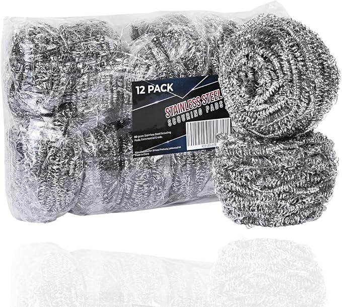 Brheez Stainless Steel Cleaner Scouring Pads by Brheez