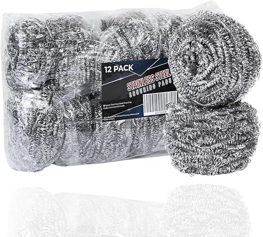 Brheez Stainless Steel Cleaner Scouring Pads by Brheez
