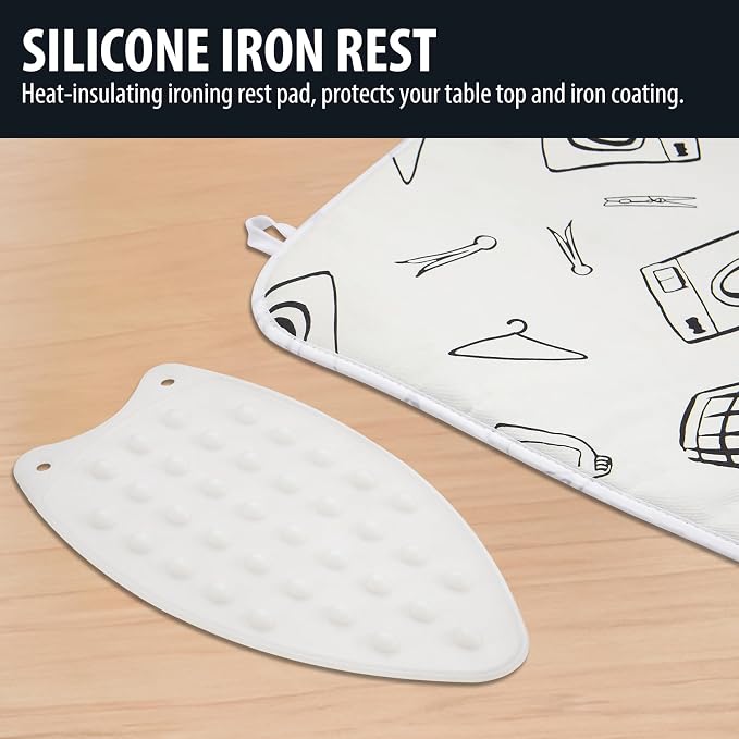 Seiritex Ironing Mat for Table Top, Portable Ironing Pad 39.4 x 18.9 inch Iron - Image 5