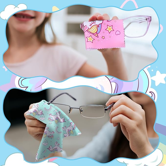 Sinmoe 20 Pcs Microfiber Cleaning Cloth Cute Unicorn Design Microfiber Soft - Image 5
