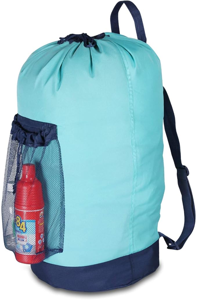 Dalykate Laundry Backpack with Shoulder Straps and Mesh Pocket Durable Nylon by Dalykate