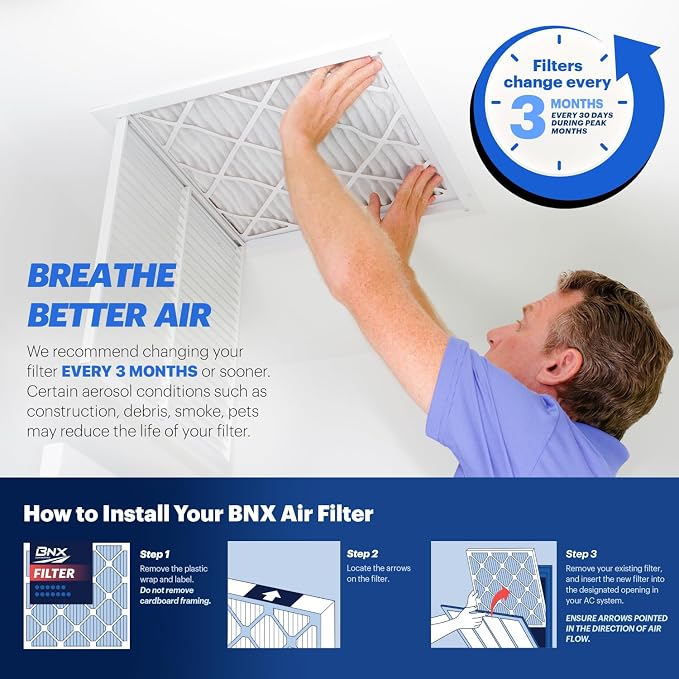 BNX TruFilter 16x20x4 MERV 13 Air Filter - Image 8
