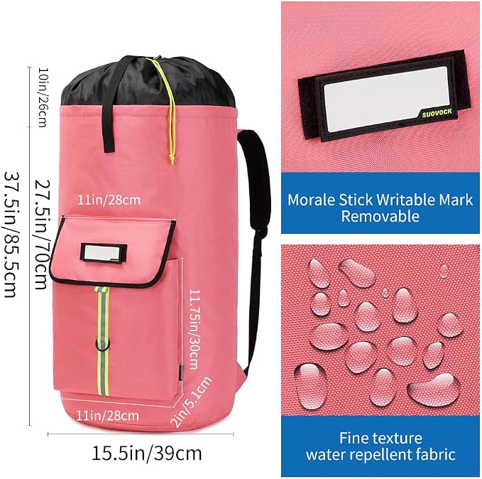 laundry bag backpack, extra-large heavy duty laundry bags, laundry backpack - Image 2