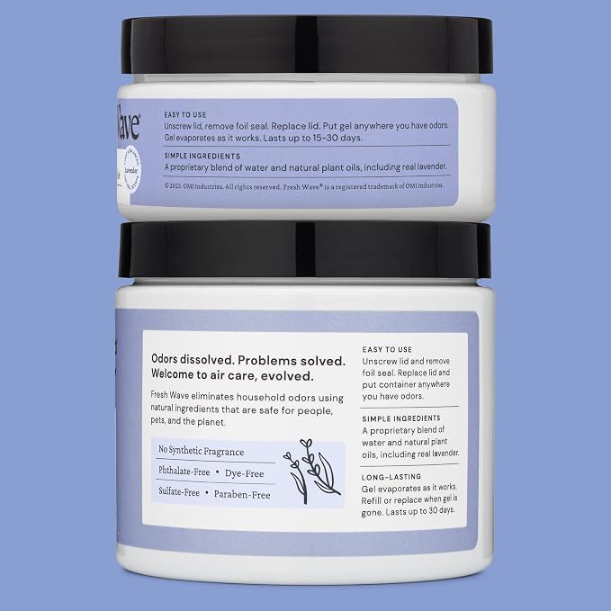 Fresh Wave Lavender Odor Removing Gel, 15 oz. & 7 oz.| Safer Odor Absorbers - Image 8