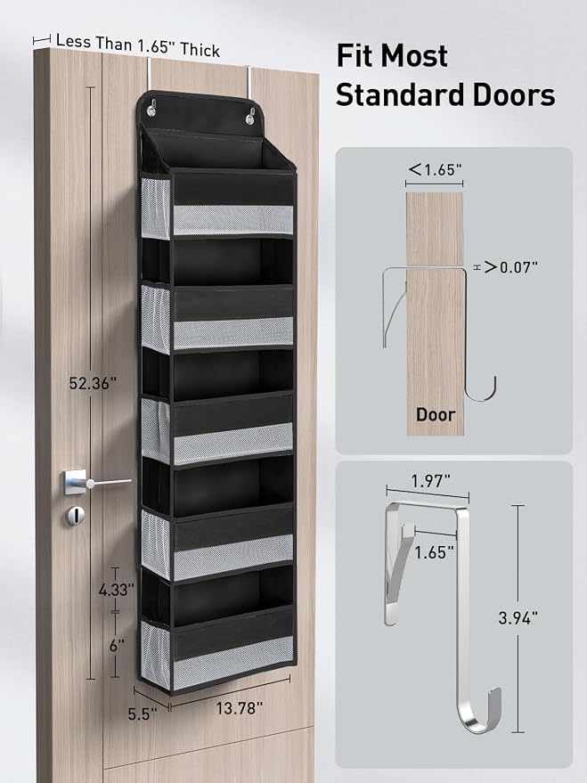 Yecaye 1 Pc Over the Door Organizer - Image 5