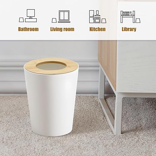 White Trash Can for Bedroom - Image 7