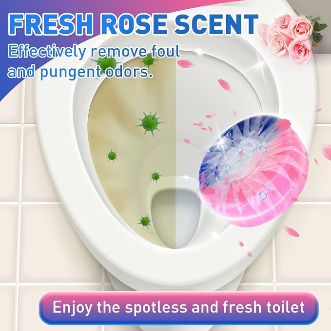 Qualirey 100 Pack Automatic Toilet Cleaner Tablets Toilet Bowl Long Lasting - Image 5