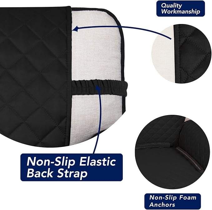 PureFit Reversible Quilted Sofa Cover, Water Resistant Slipcover Furniture - Image 3