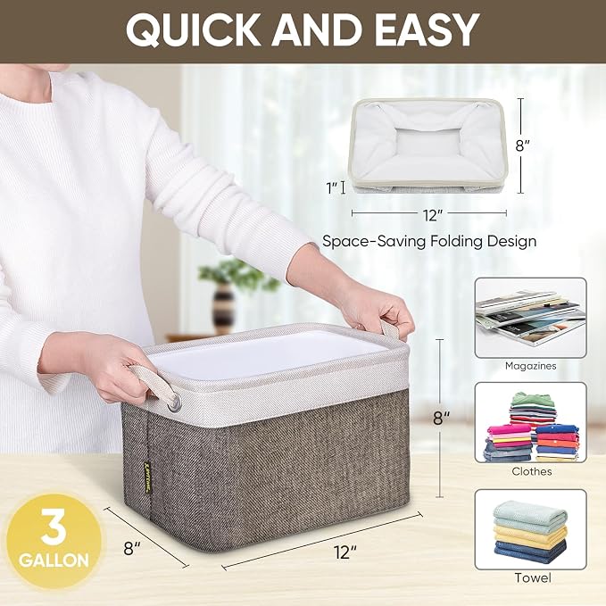 BALEINE 1 Pack Fabric Storage Bins - Image 4