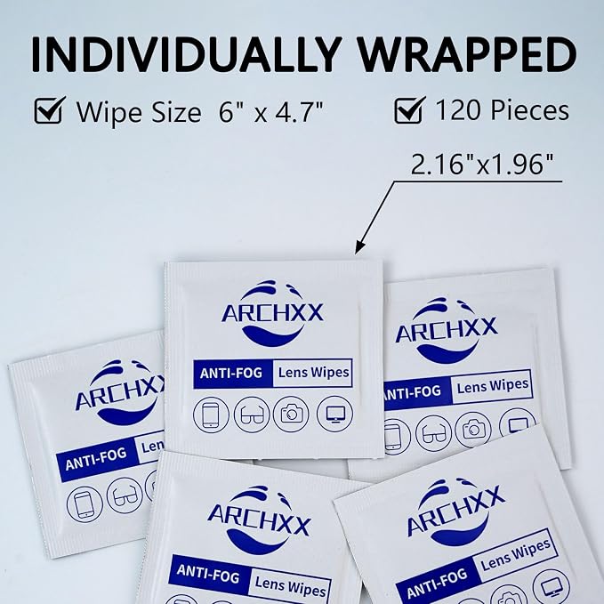 Anti Fog Wipes for Glasses, Pre-Moistened Cleaning Wipes, Lens Cleaner Wipe for - Image 8