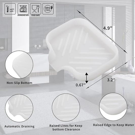 Silicone Bathroom Soap Dishes - Image 2