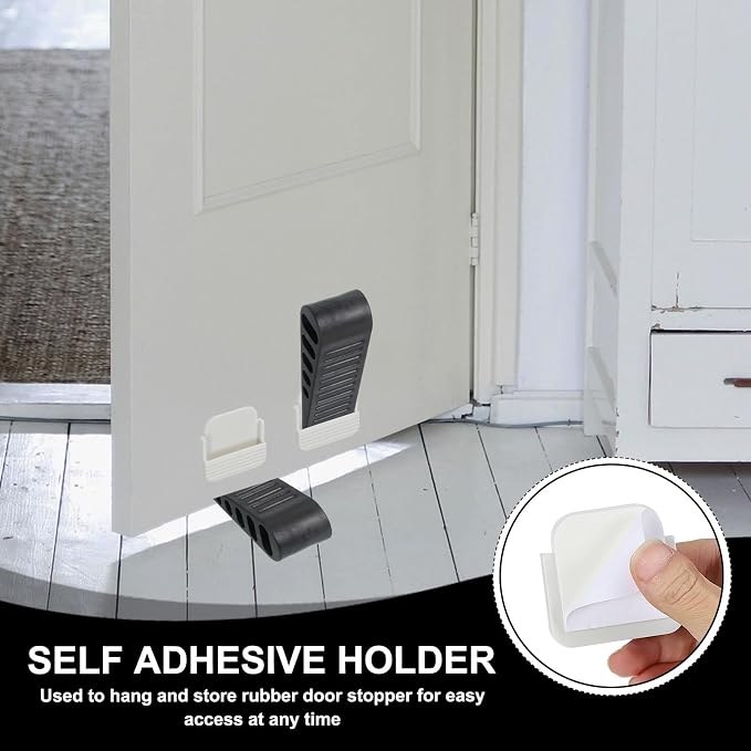 PATIKIL Rubber Door Stoppers for Bottom of Door, Door Wedge Stopper - Image 4