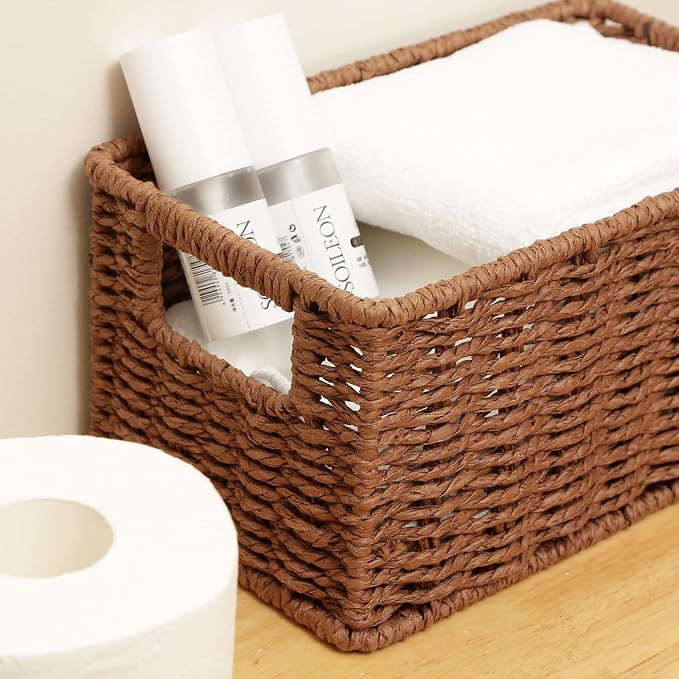 HOONEX Woven Baskets for Storage, Paper Rope Baskets - Image 7