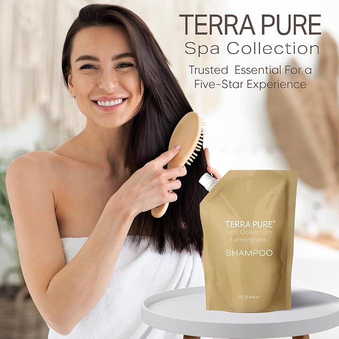 Terra Pure Spa Collection 1 Liter Shampoo Refill Bag - Image 6