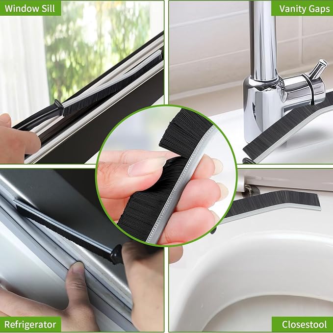 Crevice Cleaning Brush, Bathroom Gap Cleaning Brush, Hard Bristle Brush - Image 3