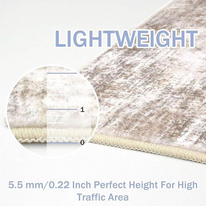 IOHOUZE Abstract Runner Rug 3x18 Ft Extra Long Washable Runners - Image 5