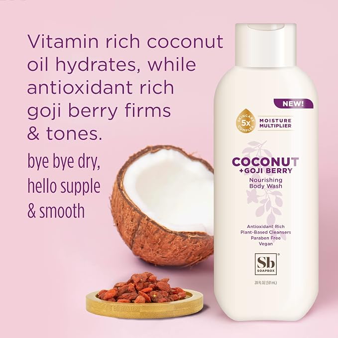 Soapbox Body Wash, Coconut + Goji Berry Body Wash - Image 3