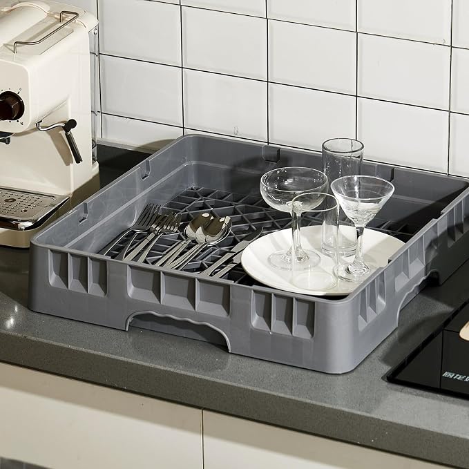 Commercial Dishwasher Tray Rack Polypropylene Full Size Flatware Rack - Image 6
