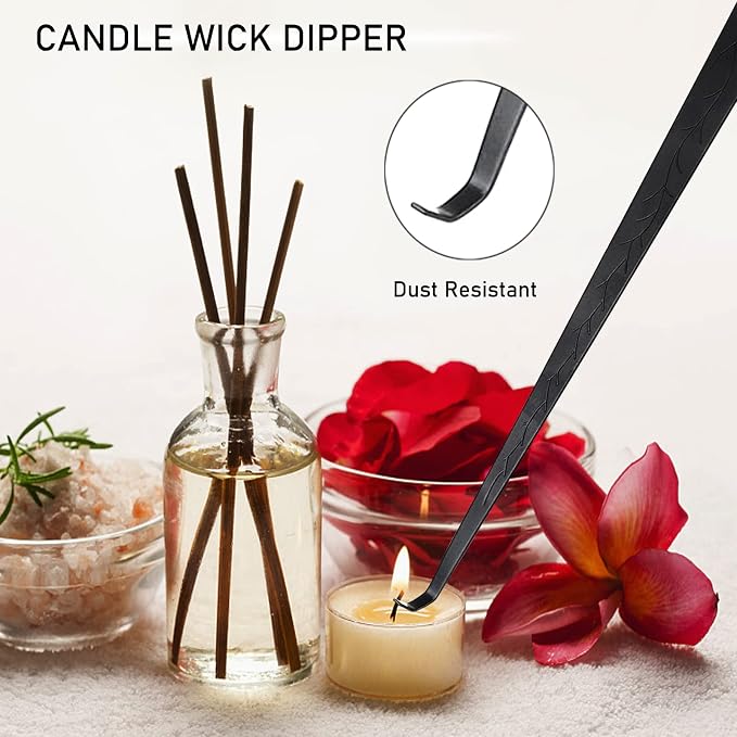 5IN1 Candle Accessory Set, Candle Wick Trimmer Cutter, Candle Snuffer & Candle - Image 7