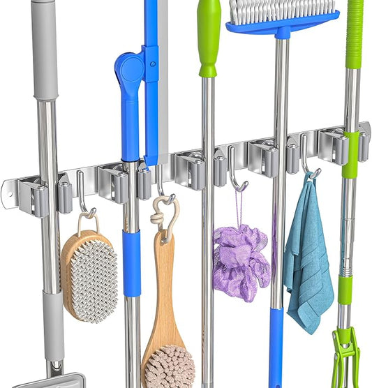 Broom Holder Wall Mount, Mop and Broom Organizer Broom Hanger Storage Tool by Unknown