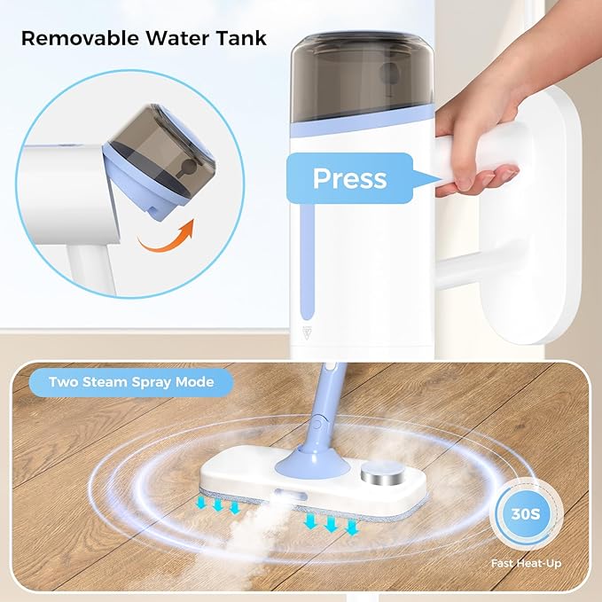 Steam Mop for Floor Cleaning, 7 in 1 Floor Steamer - Image 7