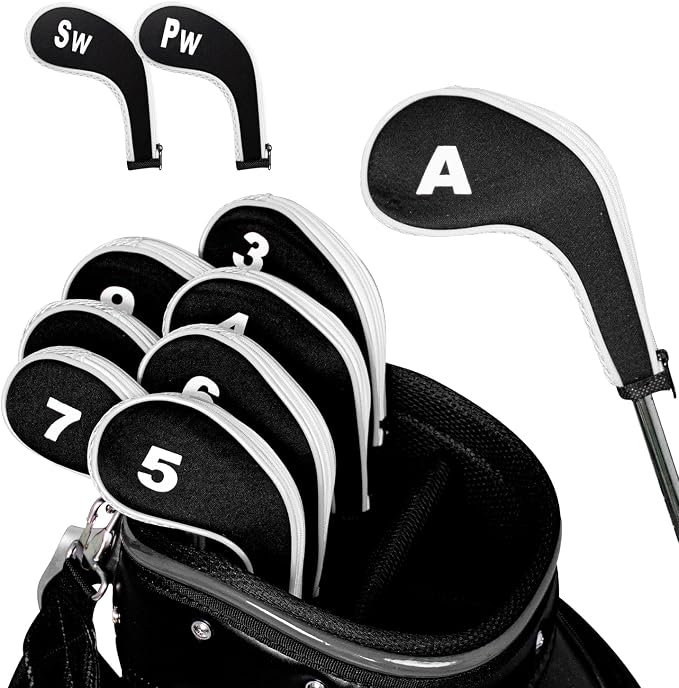 Golf 12pcs Thick Synthetic Golf Iron Head Covers Set Headcover Fit All Brands - Image 5