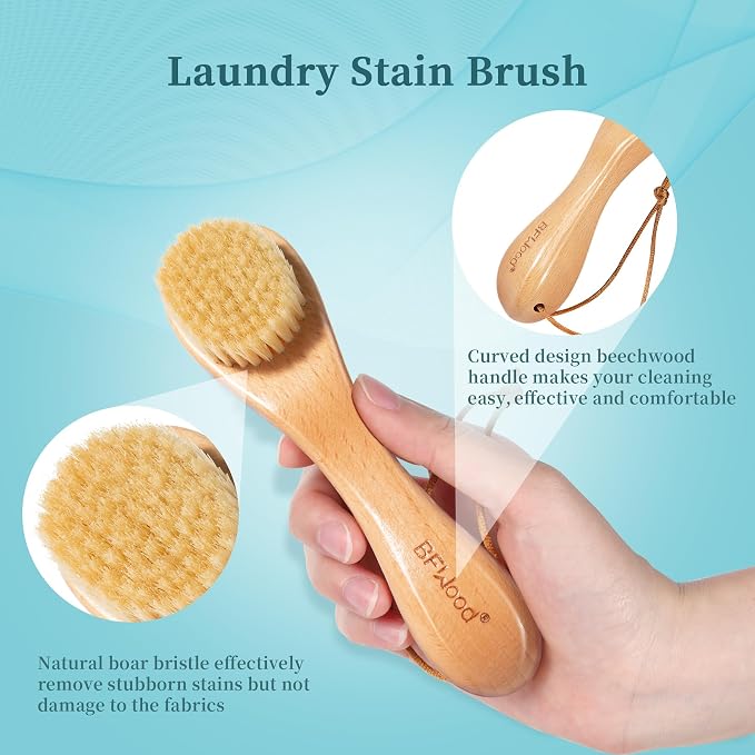 BFWood 2PCS Laundry Stain Brush - Image 3