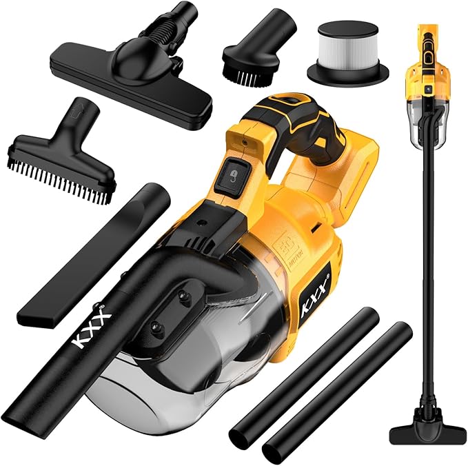 Cordless Vacuum for Dewalt 20V Battery, 5 in 1 Handheld Electric Vacuum Cleaner by KXX