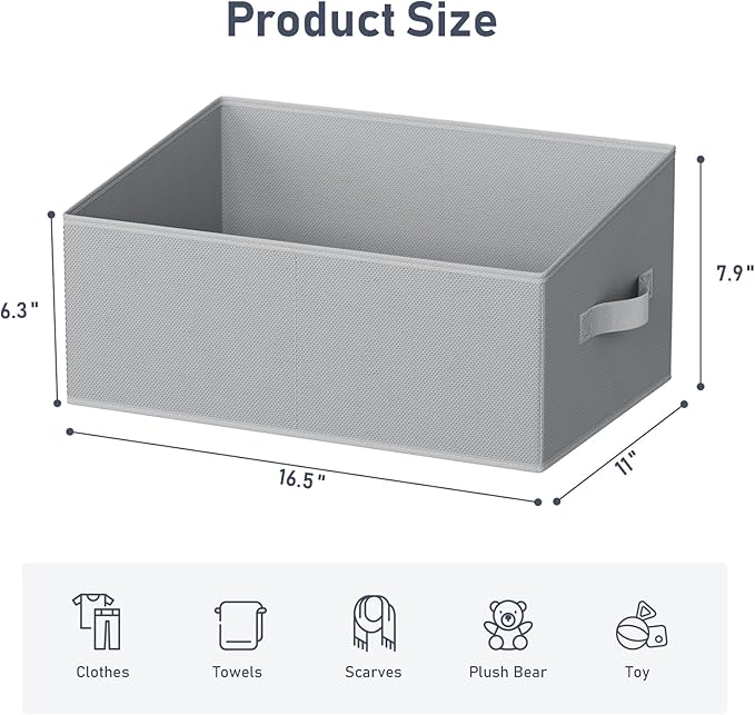 DIMJ Large Closet Storage Bins 8 Pack - Image 2