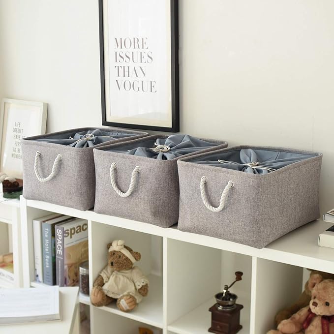 TheWarmHome Fabric Storage Bins Baskets