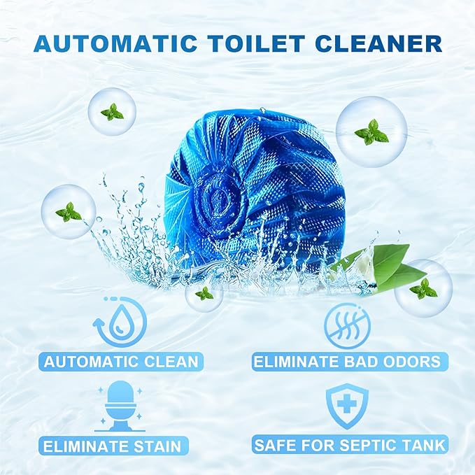 Toilet Bowl Cleaners, 100 Pack Blue Toilet Bowl Tablets - Image 2