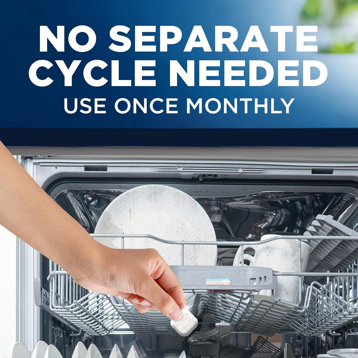 Finish In-Wash Dishwasher Cleaner: Clean Hidden Grease and Grime, 3 ct
