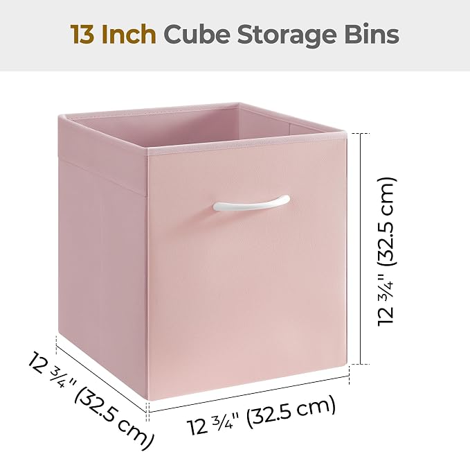 StorageWorks Pink Storage Cubes, 13x13 Storage Cube Bins - Image 2