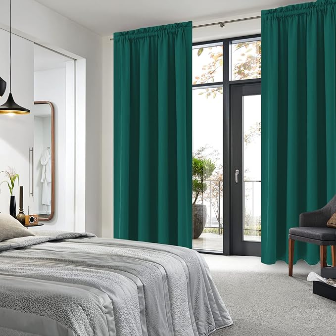DWCN Blackout Curtains Thermal Insulated, Energy Saving & Noise Reducing - Image 2
