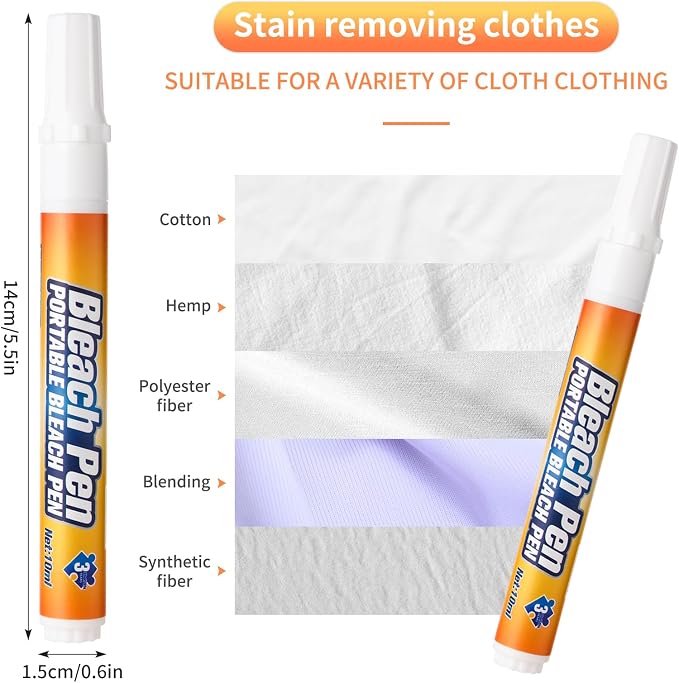 Bleach Pen, Bleach Pen for Clothing, stain remover pen, More effective stain - Image 3