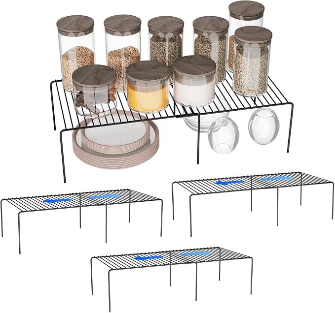 Expandable Storage Shelf, Pantry Organizers and Storage, Adjustable Rustproof by DPZM