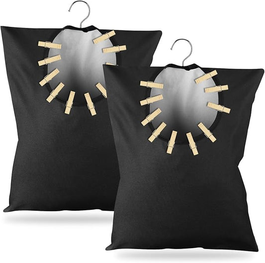 2 Pcs Clothes Pin Hanging Bag by Unknown