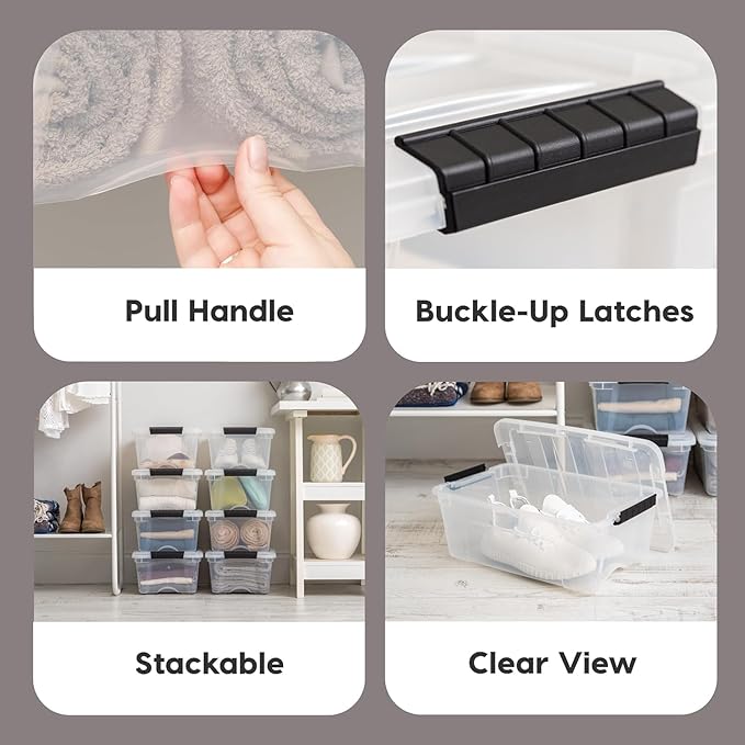 IRIS USA 4-Pack Storage Bins - Image 3