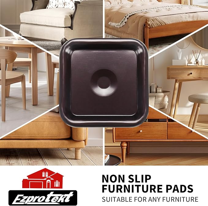 Ezprotekt 2 1/2" Square Non Slip Furniture Pads - Image 4