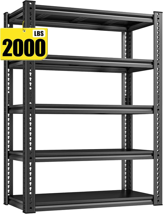 REIBII Garage Shelving Load 2000 LBS, Adjustable 5-Tier Storage Shelves by REIBII