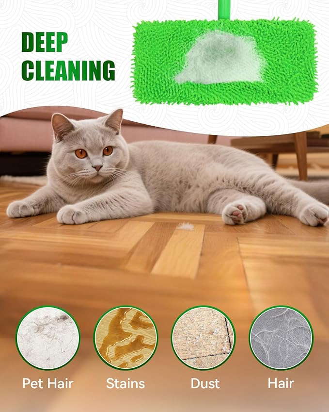 Reusable Microfiber Mop Pads Compatible - Image 4