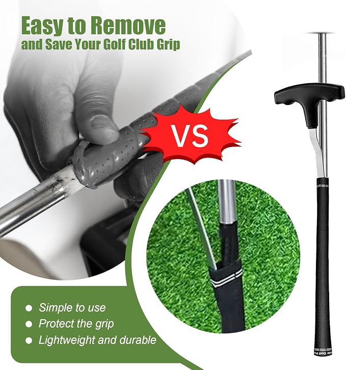 Golf Grip Removal Tool and Golf Grip Tape Removal Tool, V-Groove Grip Remover - Image 3